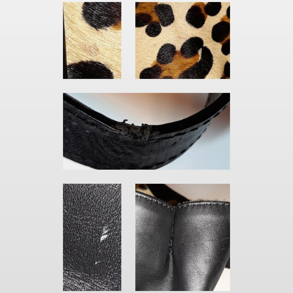*Maurizio Taiuti Leopard Calf Hair Leather Tote Italy - Picture 12 of 13